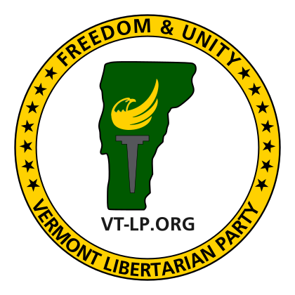 VTLP logo with website, and Vermont state moto "Freedom & Unity"